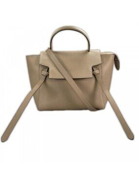 Celine Belt Bag Grain Calf Leather Beige Gold